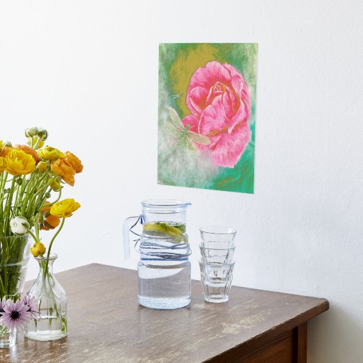 Bloemen Folie Print (Laag (Keuken))