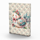 Bloemen Folk Vogel met Pastel Boho Charm Fotoblokken (Rechts)