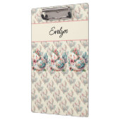 Bloemen Folk Vogel met Pastel Boho Charm Klembord (Links)