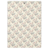 Bloemen Folk Vogel met Pastel Boho Charm Klembord (Achterkant)
