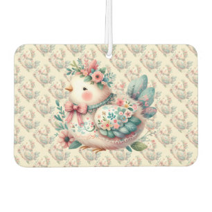 Bloemen Folk Vogel met Pastel Boho Charm Luchtverfrisser