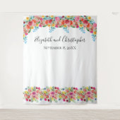 Bloemen Foto Achtergrond Foto rekwisiet Trouw Brui Wandkleed (Voorkant)