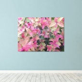 Bloemen foto canvas afdruk (Insitu (Houten vloer))
