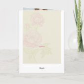 Bloemen (Foto) Kaart de roze van Pioenen (Achterkant)