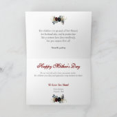  Bloemen Foto Moederdag Kaart (Binnen)