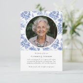 Bloemen Foto Sympathy Begrafenismonument Bedankkaart (Staand voorkant)