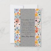  Bloemen Foto Sympathy Begrafenismonument Bedankkaart (Voorkant)