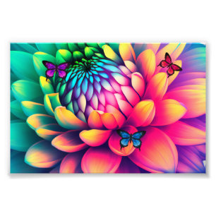 bloemen Foto vergroting Afdruk