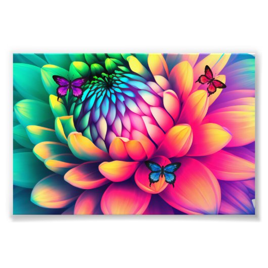 bloemen Foto vergroting Afdruk (Voorkant)