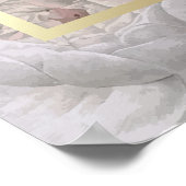 Bloemen Foto Viering van het Leven Rouwkaart Poster (Hoek)