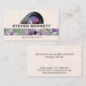 Bloemen | fotografercameralens visitekaartje (Voorkant / Achterkant)