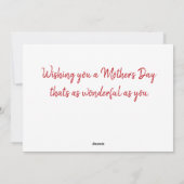 Bloemen fotolijst Moederdag kaart (Achterkant)