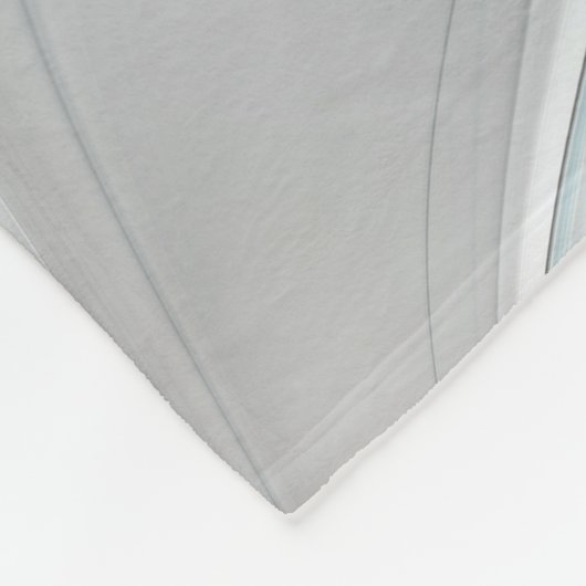 Bloemen Fractal Modern Abstract Bloemblauw Grijs Fleece Deken (Hoek)