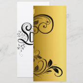 Bloemen Frame Rand Kaart (Voorkant / Achterkant)