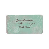 Bloemen Frans Toile &  Charm Custom Labels (Voorkant)