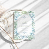 Bloemen Frans Toile Vrijgezellenfeest Kaart