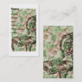 bloemen Franse voorzitter Visitekaartje (Voorkant / Achterkant)