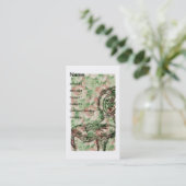 bloemen Franse voorzitter Visitekaartje (Staand voorkant)