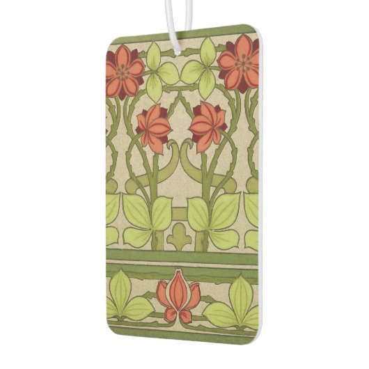 Bloemen Friezen Grens in Art Nouveau Stijl Luchtverfrisser (Links)