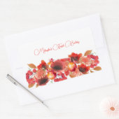 Bloemen-, Fruit- en Bessen Voedingssticker Rechthoekige Sticker (Envelop)