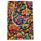 bloemen full color medium cadeauzakje (Voorkant)
