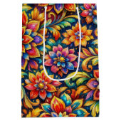 bloemen full color medium cadeauzakje (Achterkant)