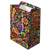 bloemen full color medium cadeauzakje (Achterkant Gekanteld)