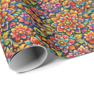 bloemen full colour cadeaupapier