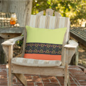 Bloemen geaccentueerde patio buitenkussen (Stoel)