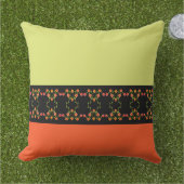 Bloemen geaccentueerde patio buitenkussen (Gras)