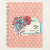Bloemen gebladerte Modern Minimal Script Planner (Voorkant)