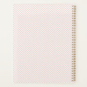 Bloemen gebladerte Modern Minimal Script Planner (Achterkant)