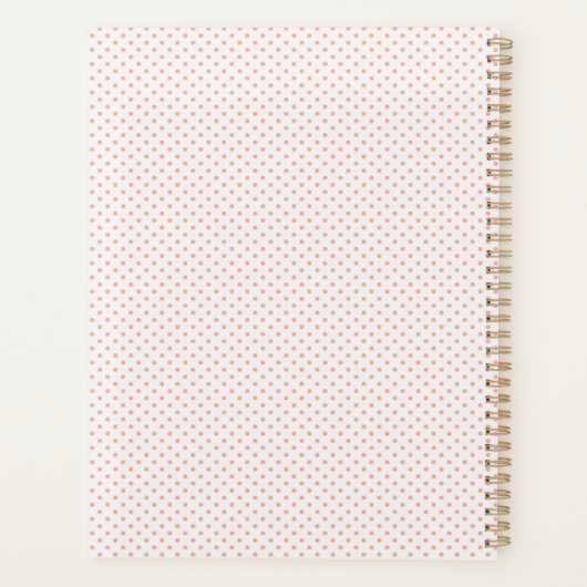 Bloemen gebladerte Modern Minimal Script Planner (Achterkant)