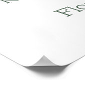 Bloemen-, gebladerte Oefenavond Welcome Bord Poster (Hoek)