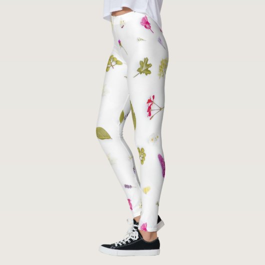 Bloemen gedrukte Leggings (Links)