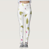 Bloemen gedrukte Leggings (Voorkant)