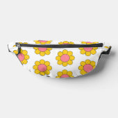 Bloemen Geel Roze Daisies Retro Heuptasje (Liggend)