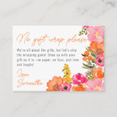 Bloemen Geen Cadeauverpakking Bloemen Bruids displ Informatiekaartje (Voorkant)