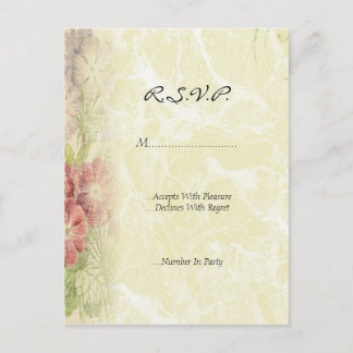  Bloemen Geïnspireerd R.S.V.P Uitnodiging Briefkaart