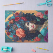 Bloemen gekroond ontkoppelpapier tissuepapier (Craft)