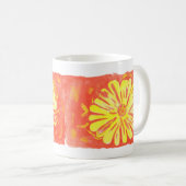 Bloemen - Gele Bloemen Koffiemok (Voorkant rechts)