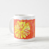 Bloemen - Gele Bloemen Koffiemok (Voorkant links)