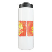 Bloemen - Gele Bloemen Thermosbeker (Voorkant)