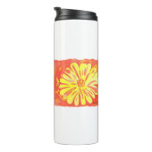 Bloemen - Gele Bloemen Thermosbeker (Geroteerd rechts)