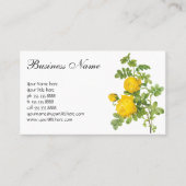 bloemen, gele rozen van Redoute Visitekaartje (Voorkant)