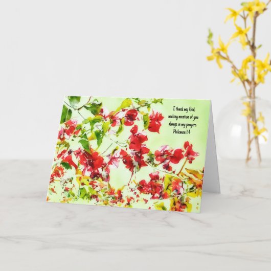 Bloemen Geloof Bijbelvers Gebed Kaart sturen (Gele Bloem)