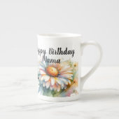 Bloemen Gelukkige Verjaardag Mama Personaliseren Porselein Kop (Rechts)