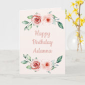 Bloemen Gelukkige verjaardag mijn liefde Kaart (Gele Bloem)