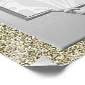 Bloemen Gem Zilver ingelijst, Goud & Zilveren Brui Perfect Poster (Hoek)