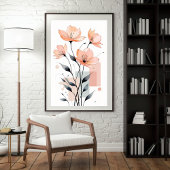 Bloemen & Geometrie Poster